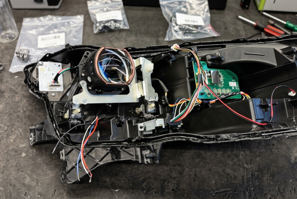 Новые линзы Aozoom X7 для фар Toyota Camry XV80