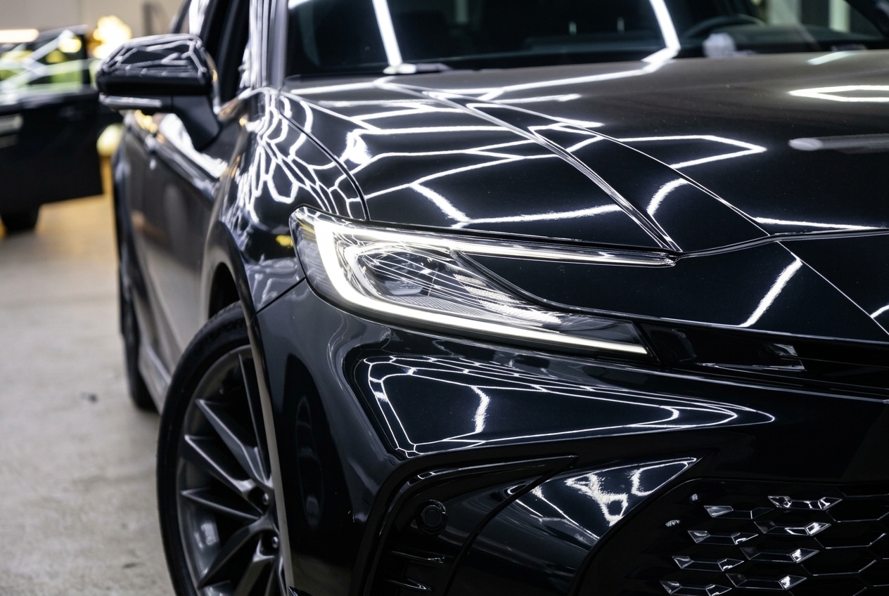 Toyota Camry XV80 спереди до работ с оптикой
