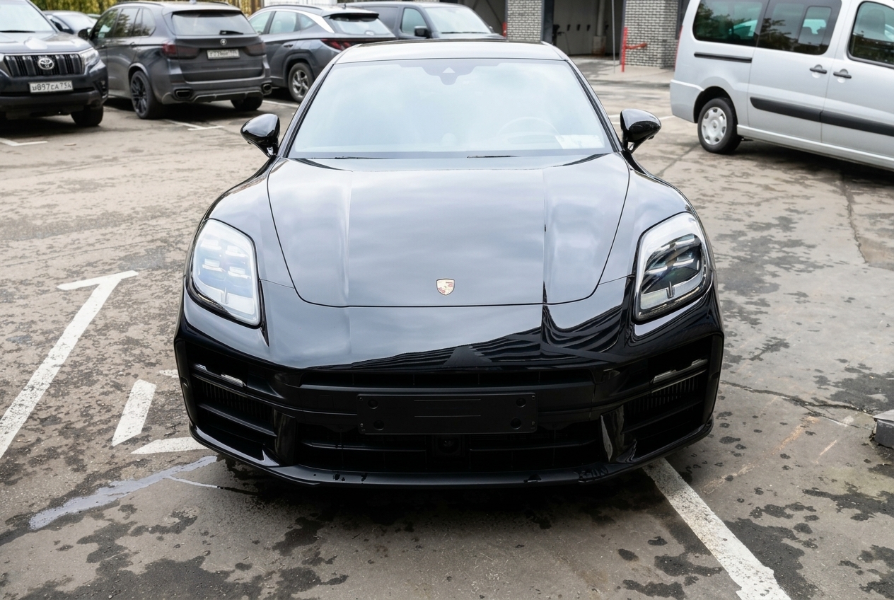 Автомобиль до смены цвета и подготовка кузова: кадр 12, Porsche Panamera 4