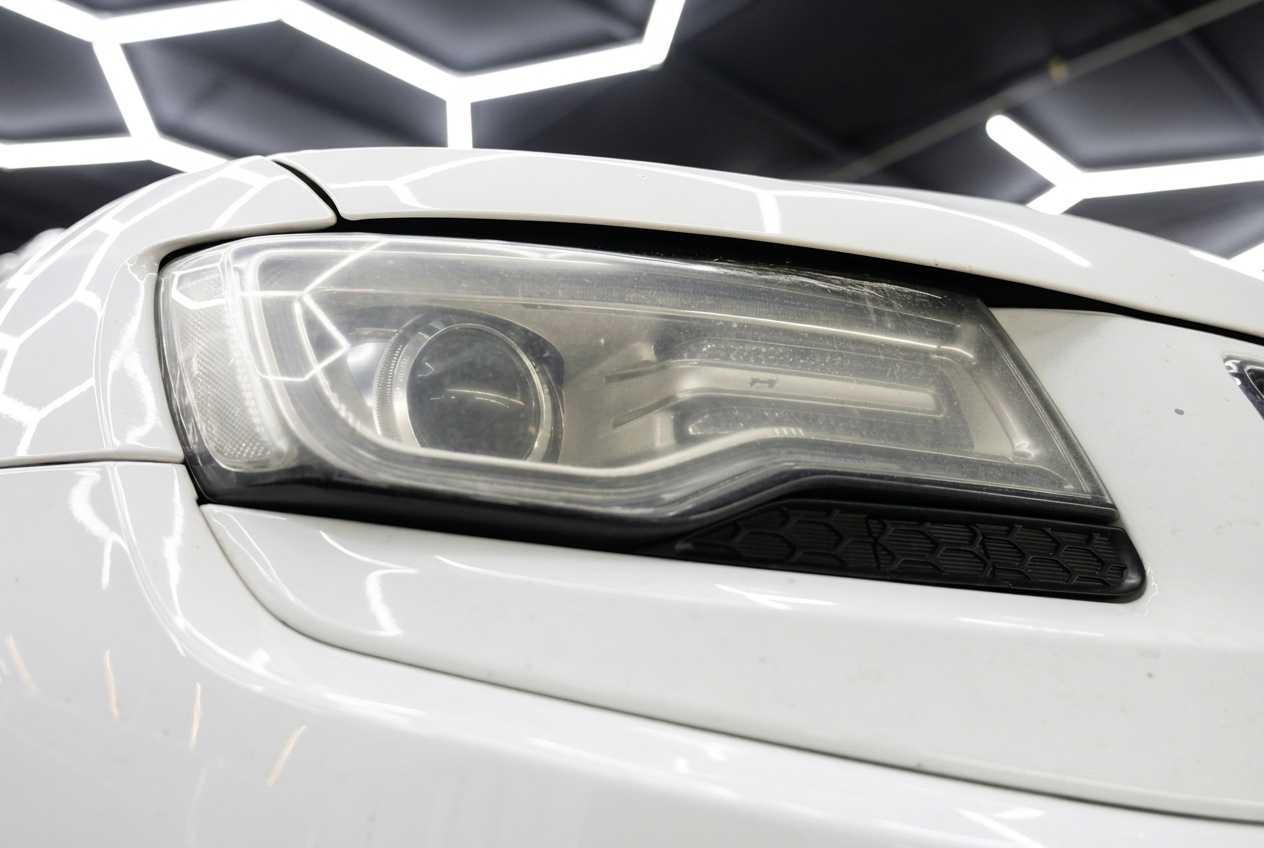 Помутневшее стекло фары Jeep Grand Cherokee