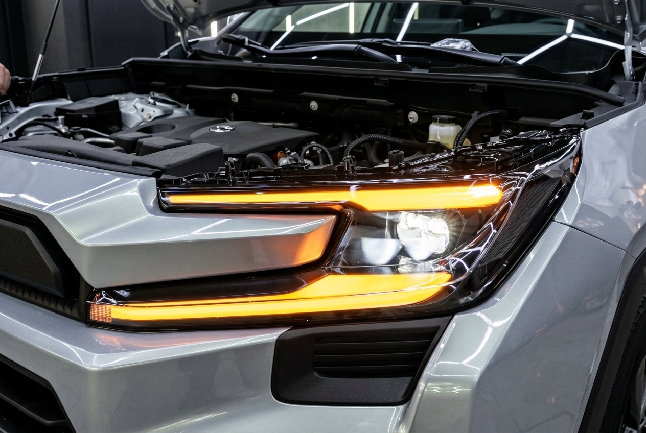 Замена штатных линз и улучшение света Toyota RAV4 XA60 2026 на модули MTF Quadrix