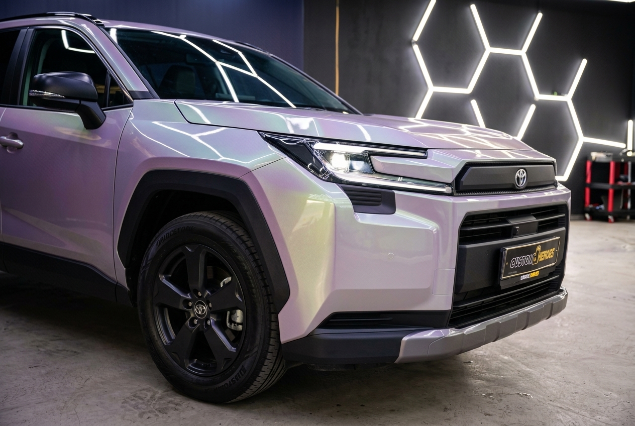 Замена штатных линз и улучшение света Toyota RAV4 XA60 2026 на модули MTF Quadrix