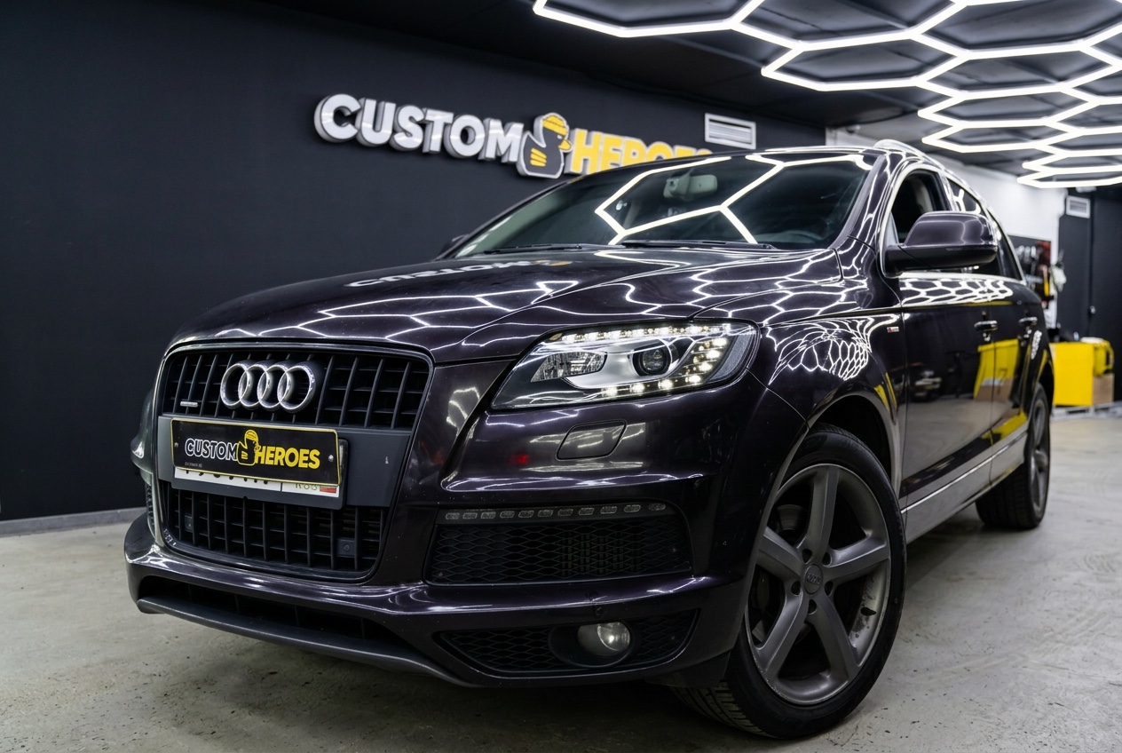 Audi Q7 после замены стёкол фар