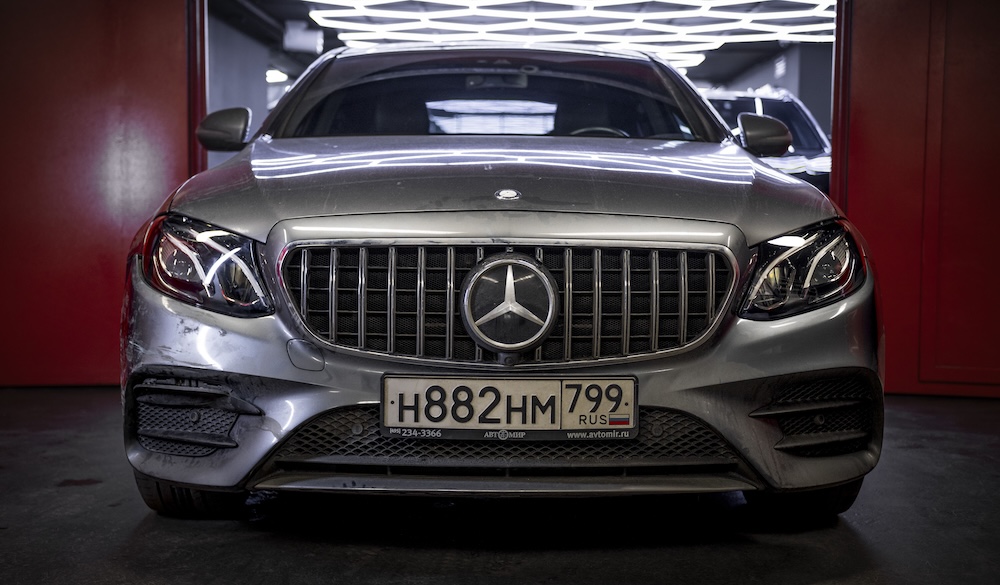 восстановление фары Mercedes W213