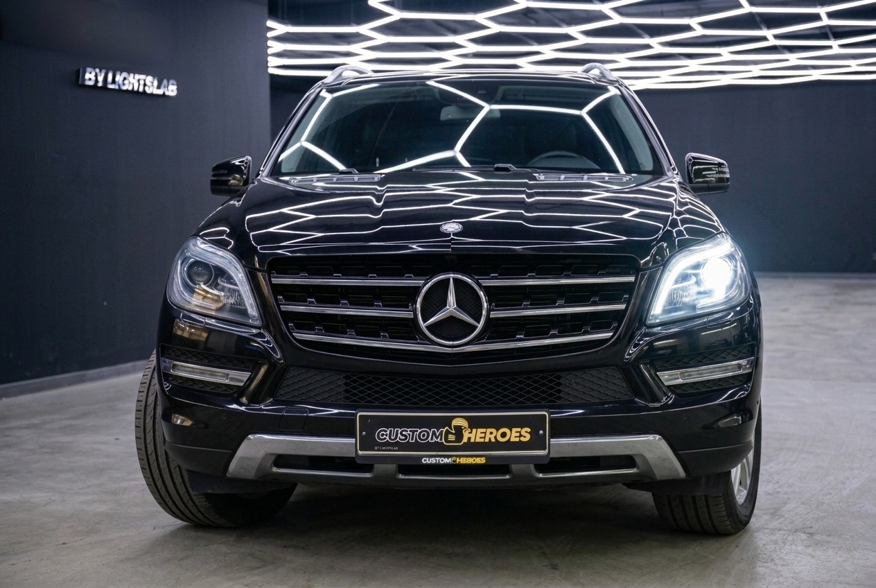 Ремонт правой фары Mercedes-Benz GL 2013 в Москве