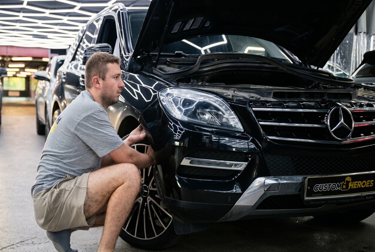 Диагностика фары Mercedes-Benz GL 2013