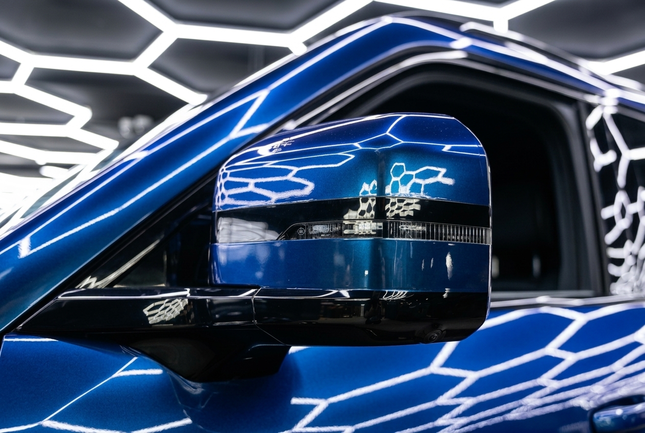 Сине-фиолетовый перелив кузова BYD Leopard 5