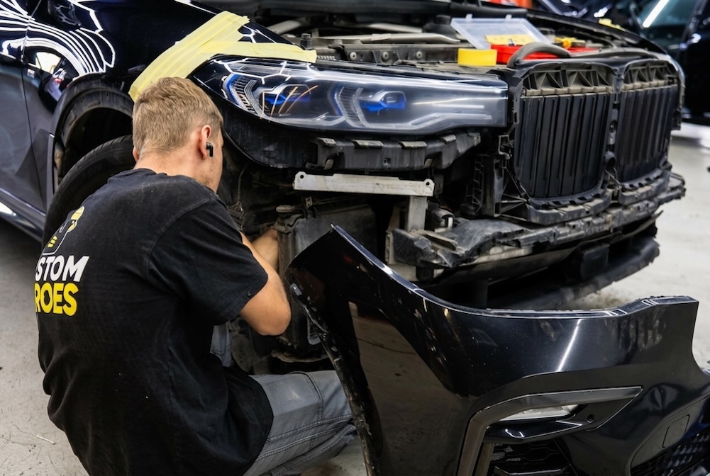 Демонтаж фары BMW X7 2019