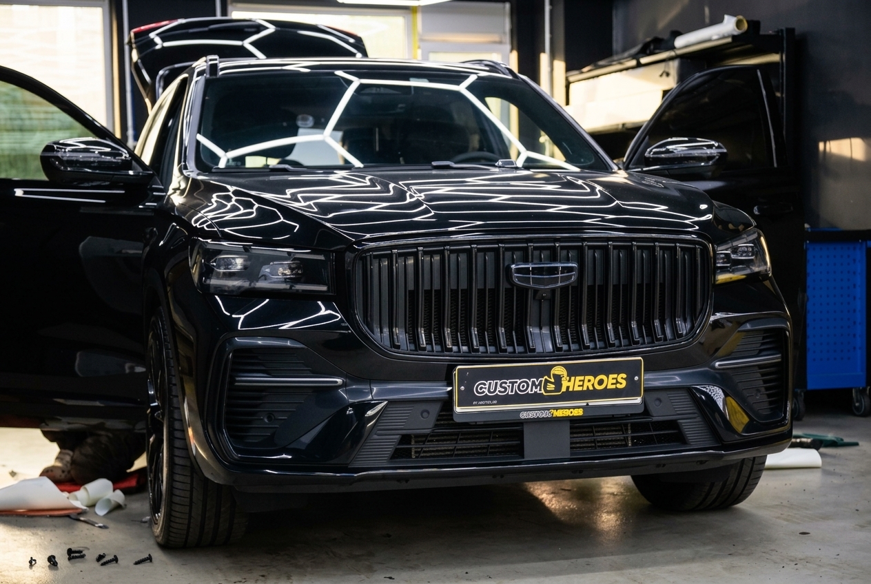 Разбор салона Geely Monjaro перед шумоизоляцией