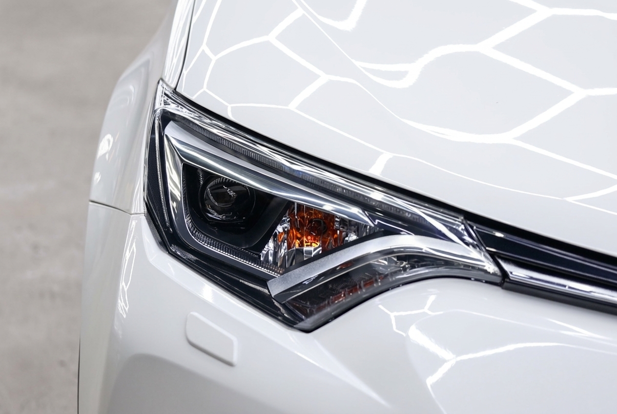 Свет Toyota RAV4 после установки Bi-LED линз AOZOOM X7