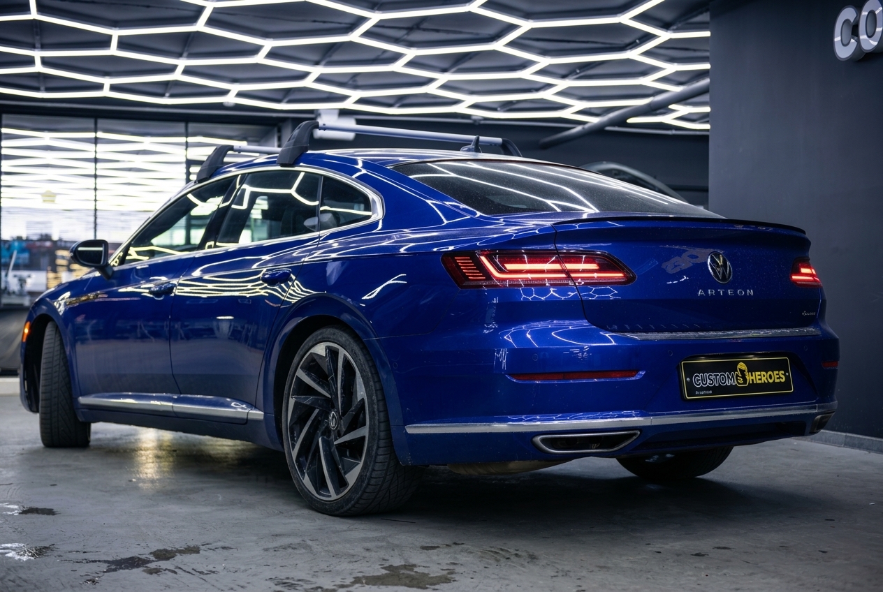 Исходный вид Volkswagen Arteon перед проектом автозвука