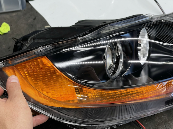 Установка нового стекла фары BMW Z4