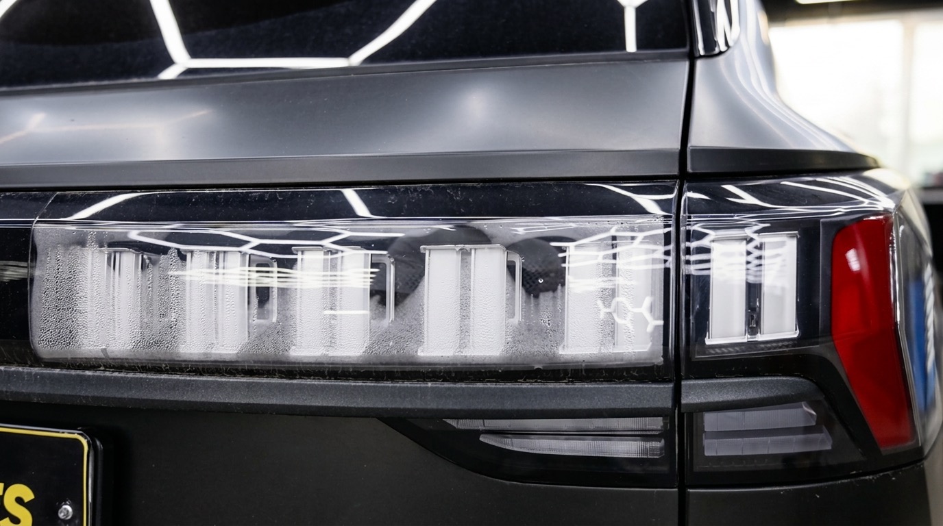 Запотевший задний фонарь Lynk & Co 09