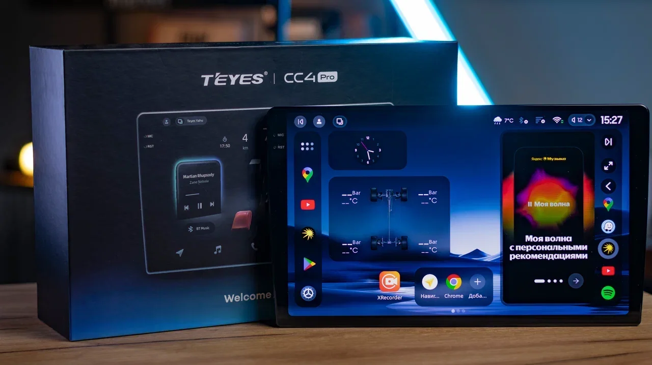 Магнитола TEYES CC4 Pro перед фирменной упаковкой